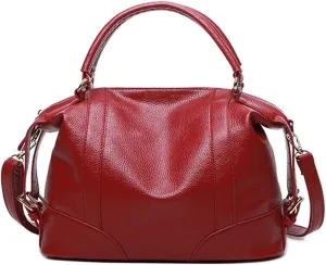 Women Fashion Handbag Hobo Purse PU Leather Shoulder Crossbody Satchel Pillow Bag for Work Shopping Travel