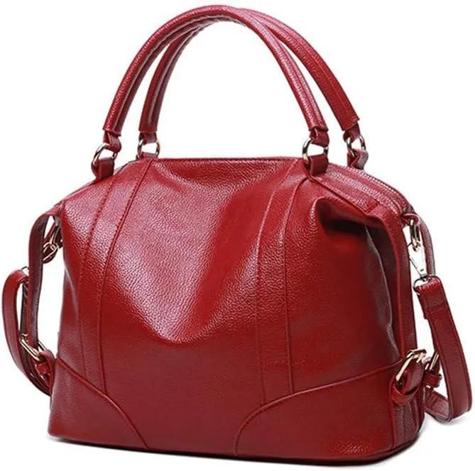 Women Fashion Handbag Hobo Purse PU Leather Shoulder Crossbody Satchel Pillow Bag for Work Shopping Travel