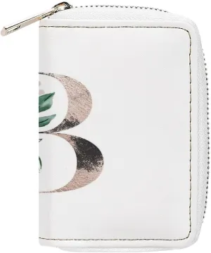 Women Leather wallet, Zipper Clutch Pouch Handbag Card Holder Coin Purse