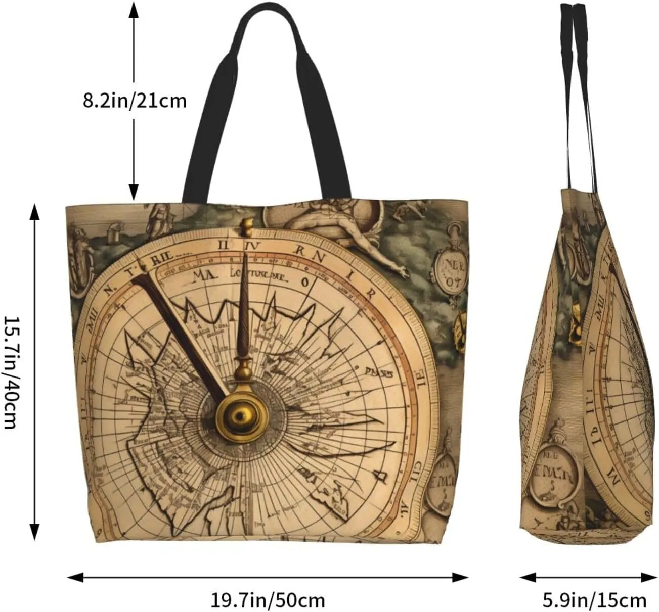 Women Printed Cross Body Bag Many Foxes Casual Handbag Shopping Bag