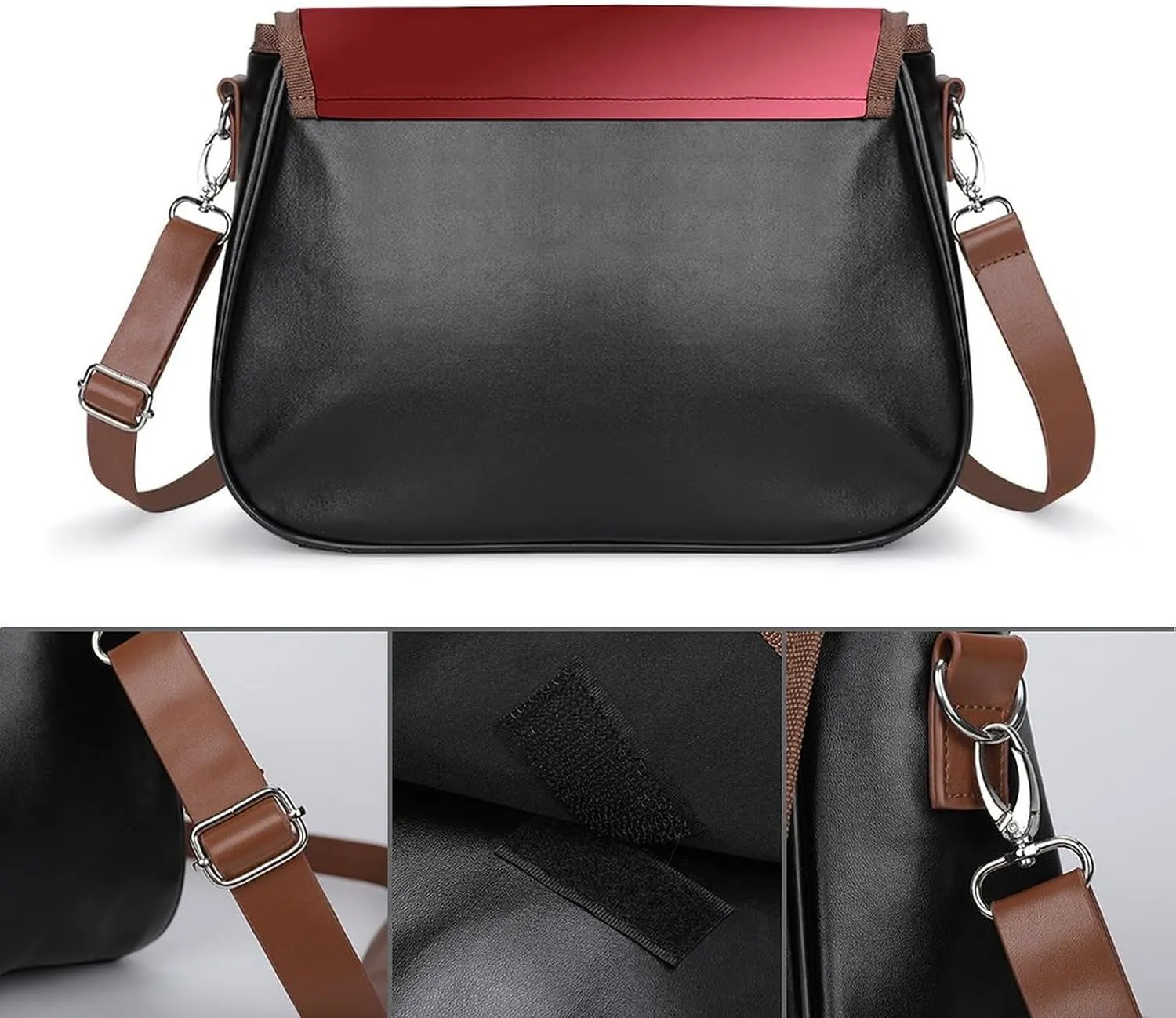Women Shoulder Bag Leather Hobo Handbags Adjustable Shoulder Bags