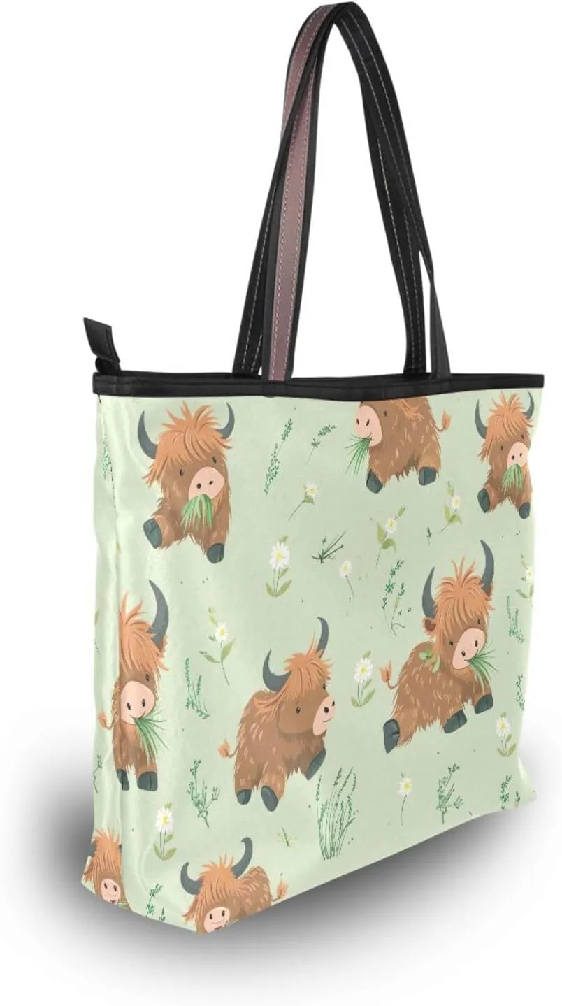Women Tote Bags Yak Ox Top Handle Satchel Handbags Shoulder Bag for Shopping 20858080