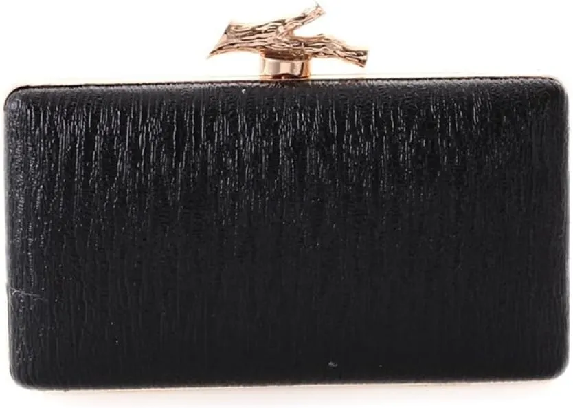 Women's Bag Banquet Bag Europe and The United States Dinner Party Bag bark Grain Branch Handbag Bag Clutch Bag(E)