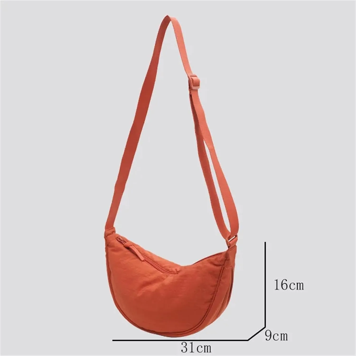Women's Casual Nylon Crossbody Bag, Lightweight Waterproof Shoulder Tote Bag with Multiple Pockets