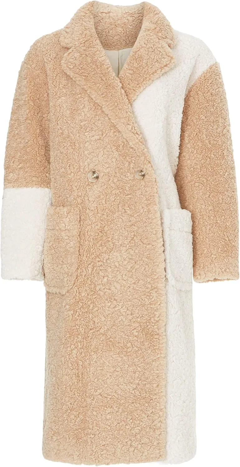 Women's Colorblock Sherpa Coat