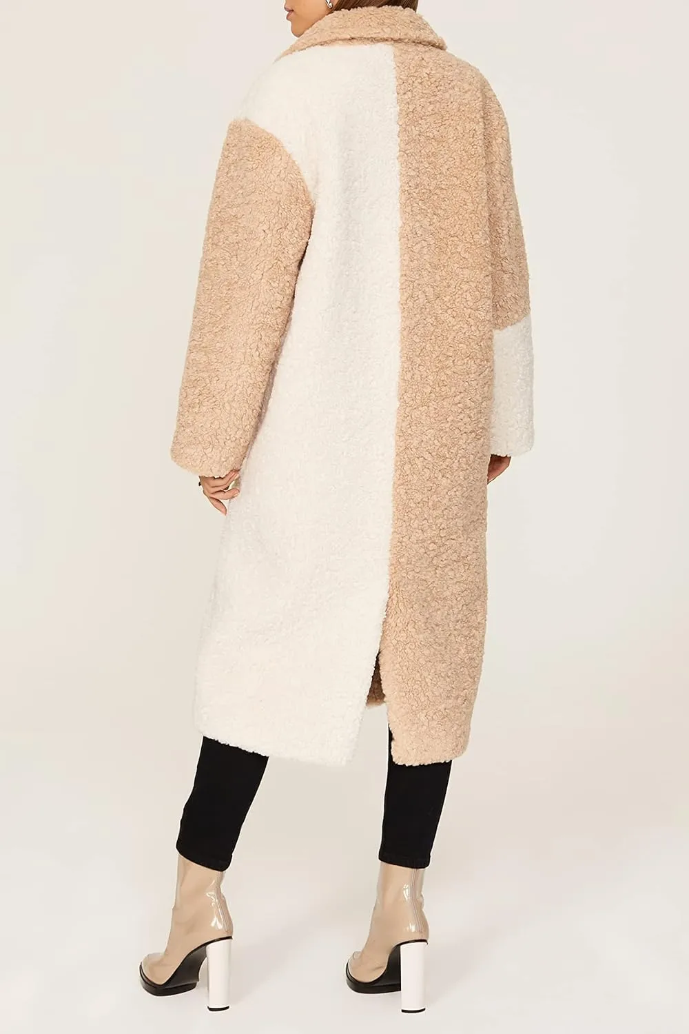 Women's Colorblock Sherpa Coat