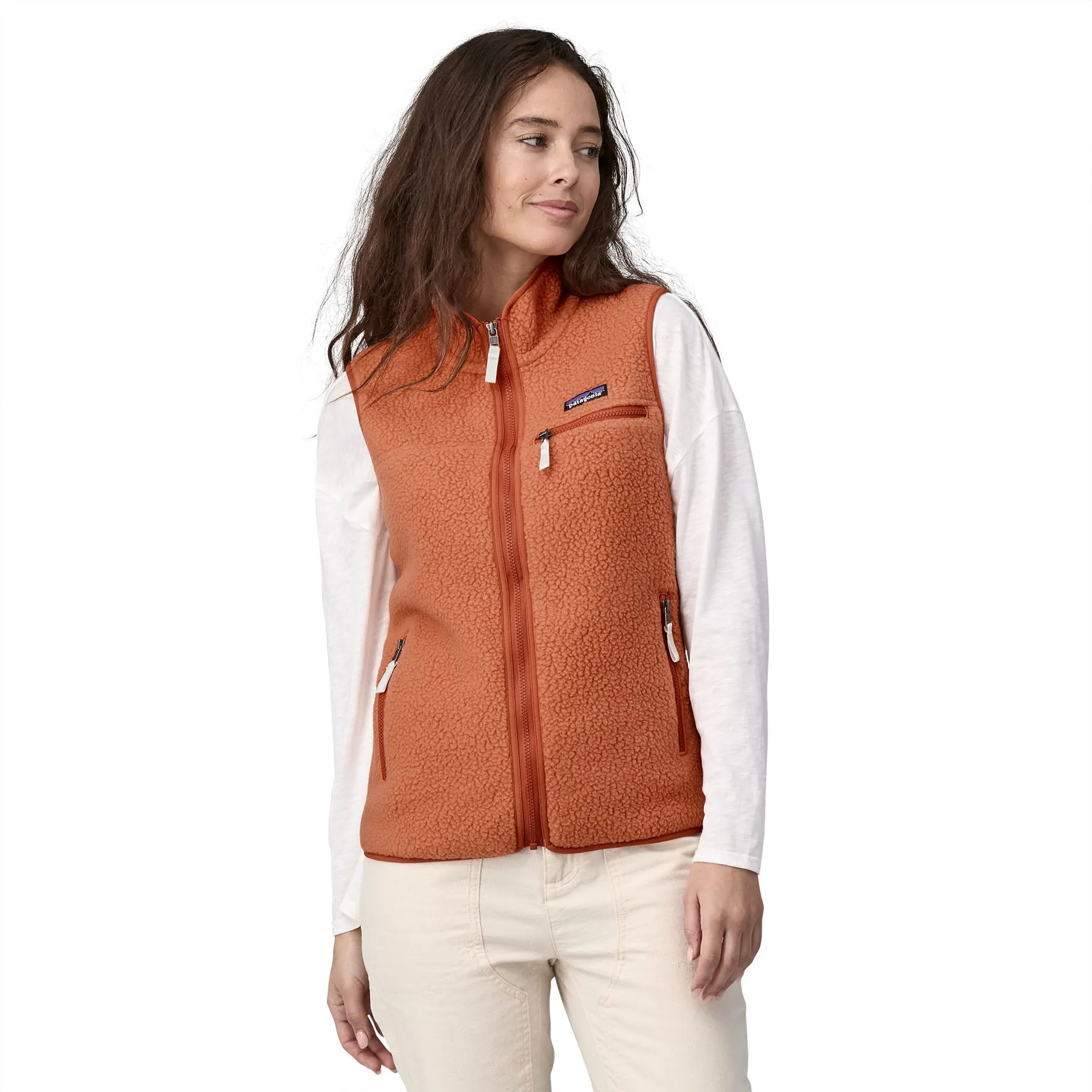 Womens Retro Pile Vest - Sale