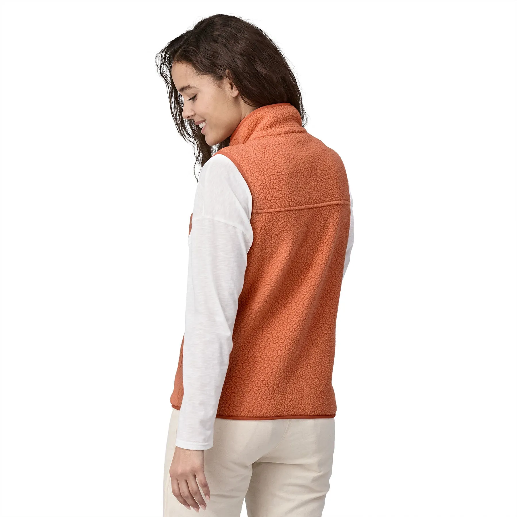 Womens Retro Pile Vest - Sale