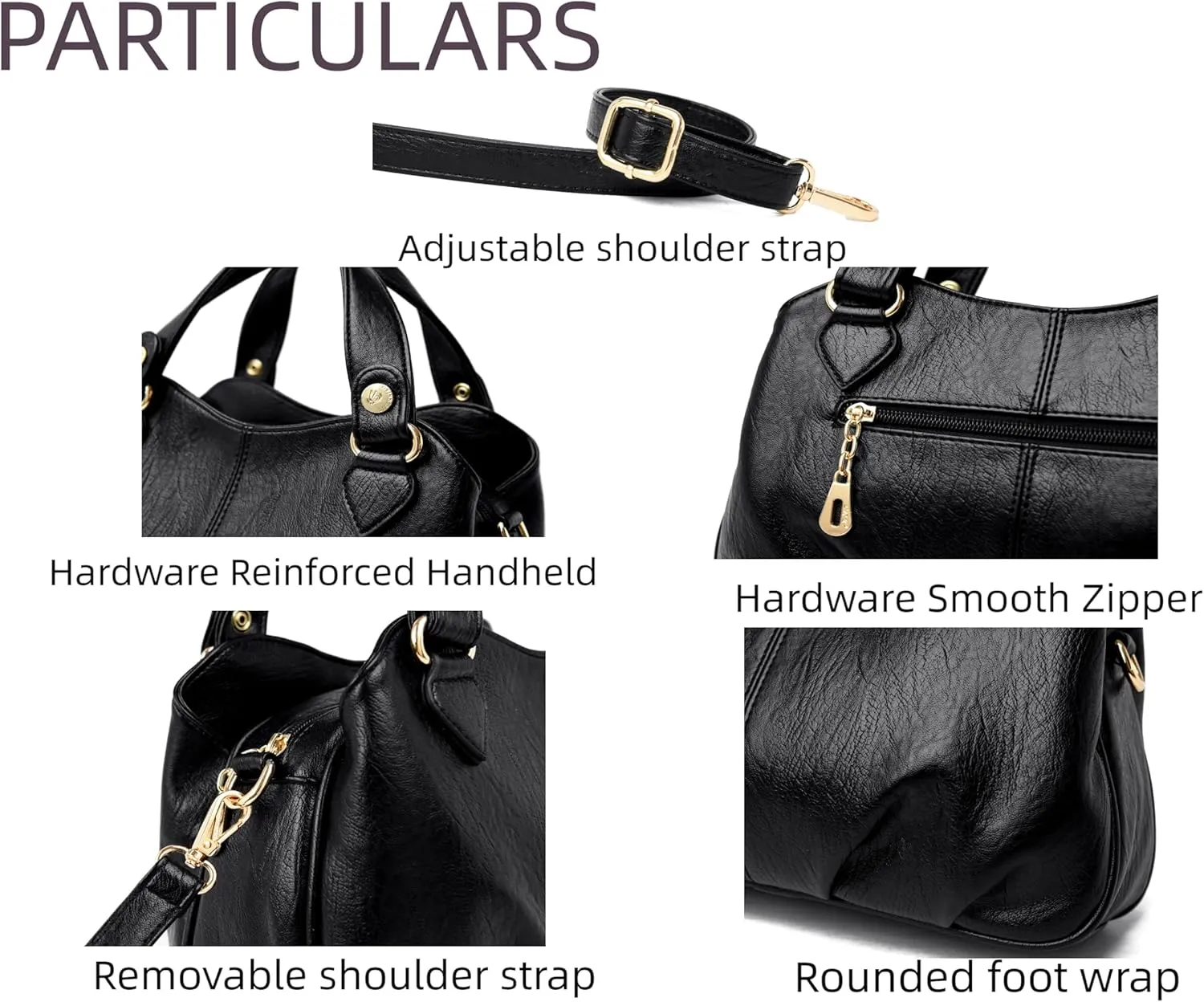 Women's Shoulder Handbags Zipper Closure Crossbody Bags Clutch Tote Purse Trendy Sling Bag For Women