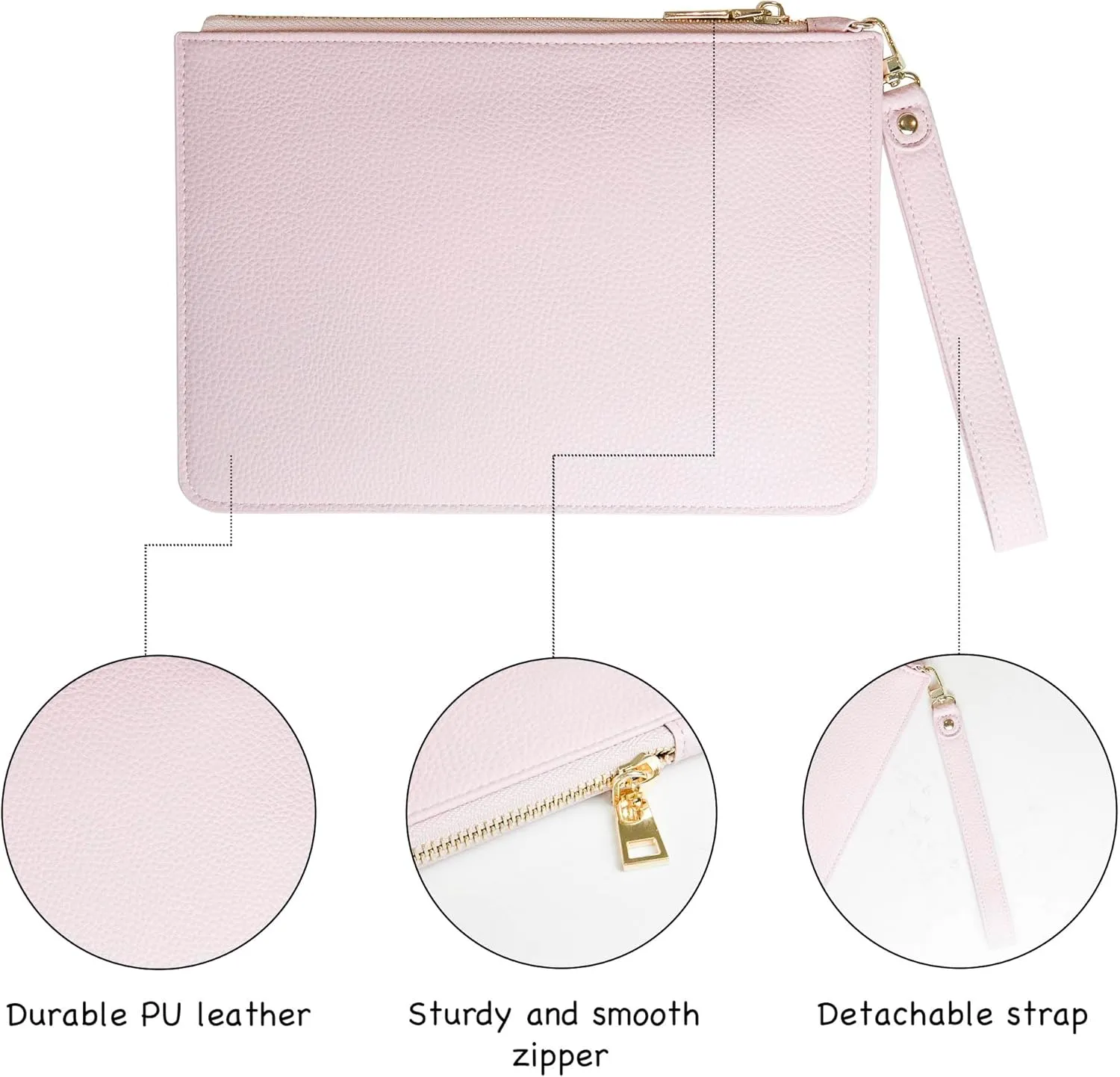 Women's Wristlet Handbag, Clutch Purse, Wristlet Wallet, Travel Organizer, Organizer Clutch, Wristlet Clutch