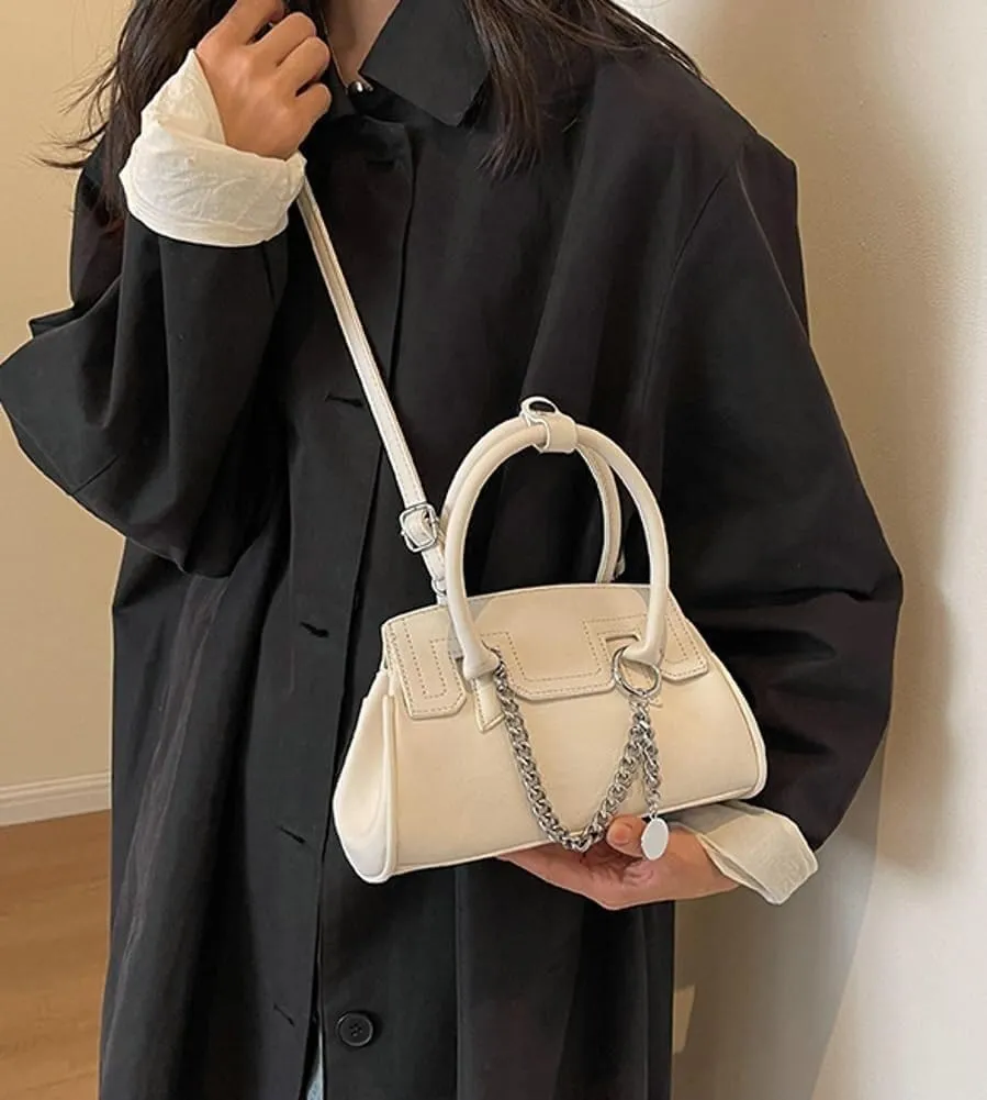 Women's Y2K Style Small Crossbody Shoulder PU Leather Clutch Purse Satchel Hobo Handbag