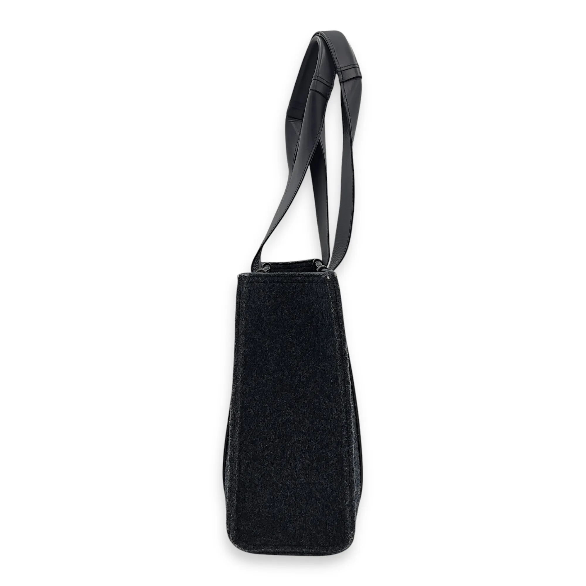 Woody Blue Tote Bag in Wool