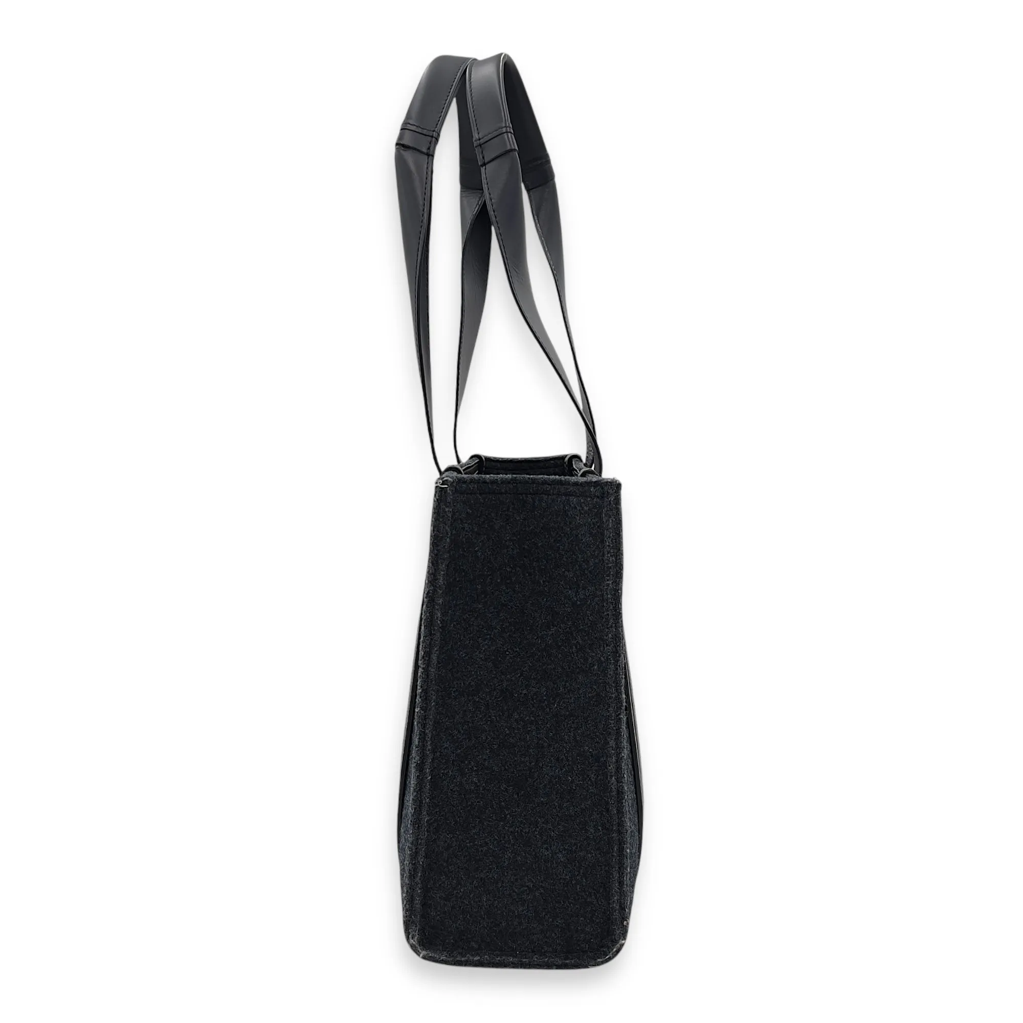 Woody Blue Tote Bag in Wool