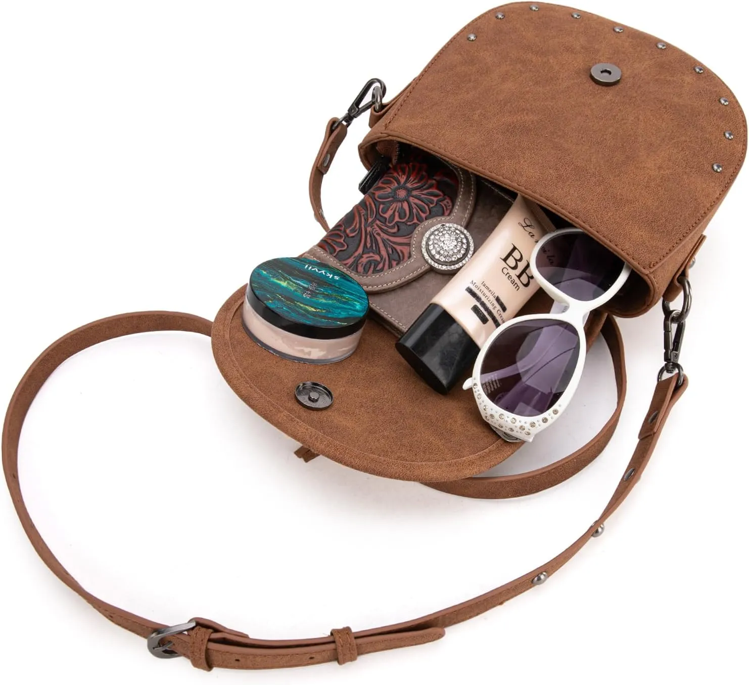 Wrangler Crossbody Bag Western Flap Purse for Women Travel