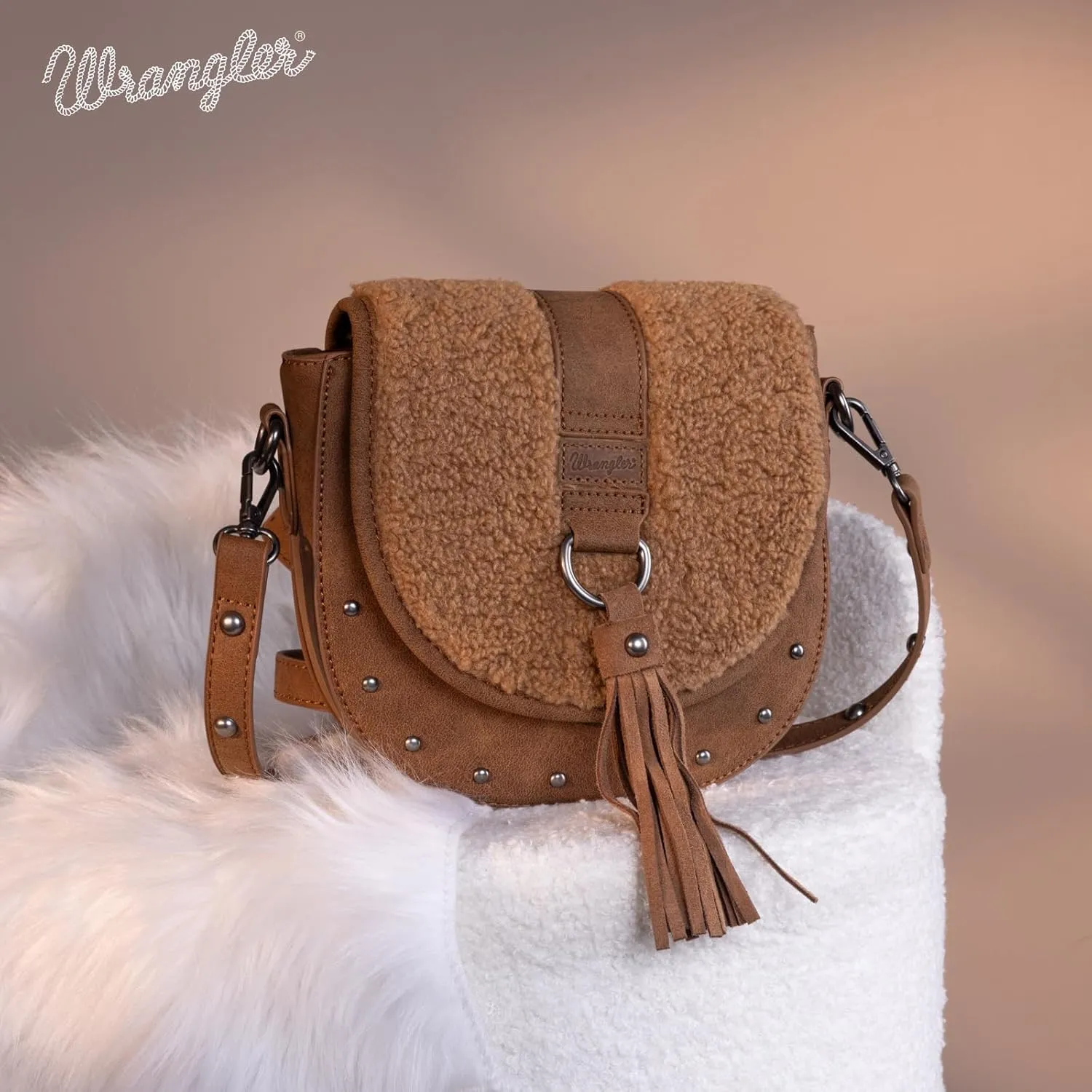 Wrangler Crossbody Bag Western Flap Purse for Women Travel