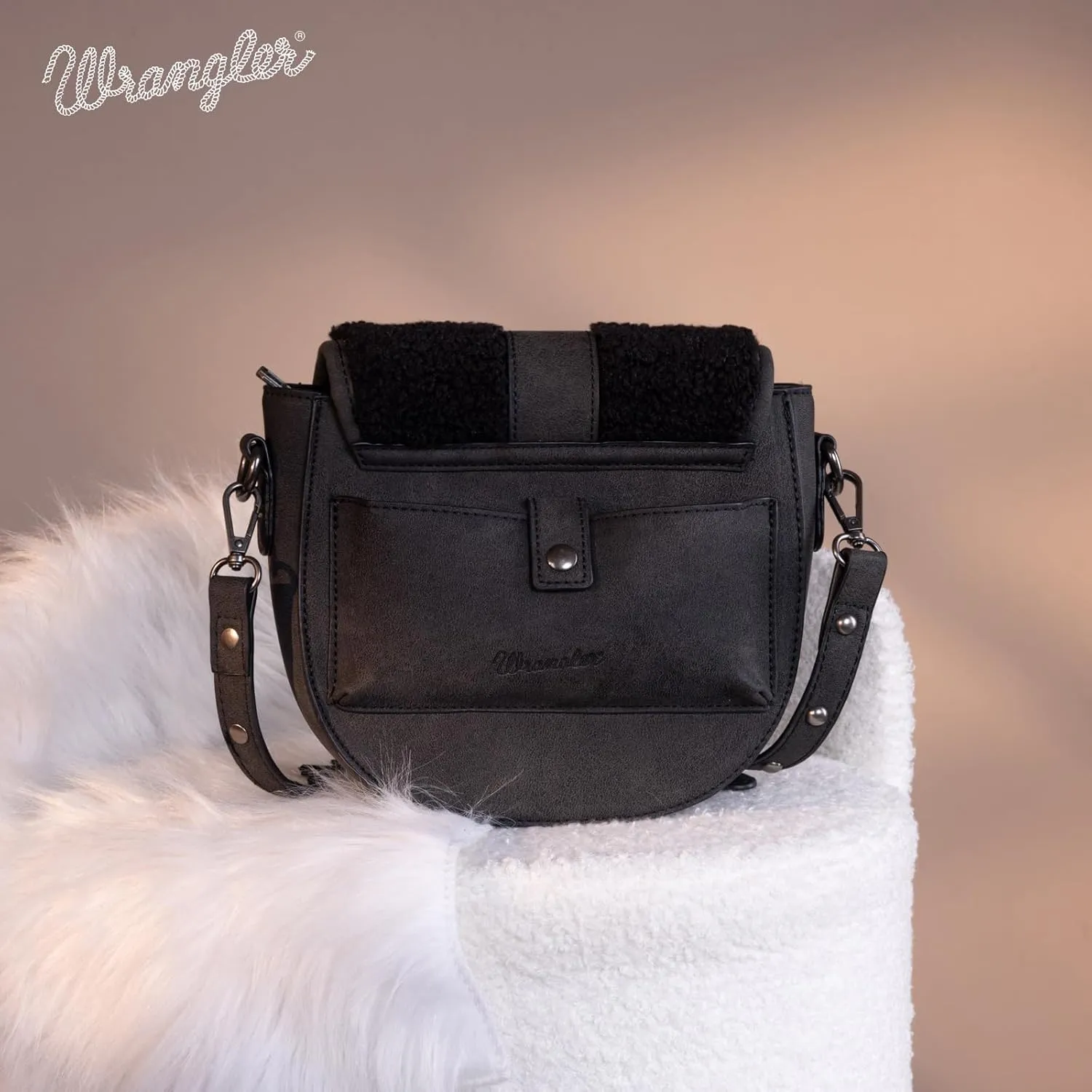 Wrangler Crossbody Bag Western Flap Purse for Women Travel