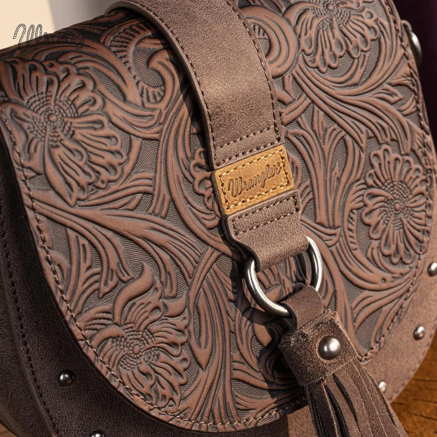 Wrangler Crossbody Bag Western Flap Purse for Women Travel