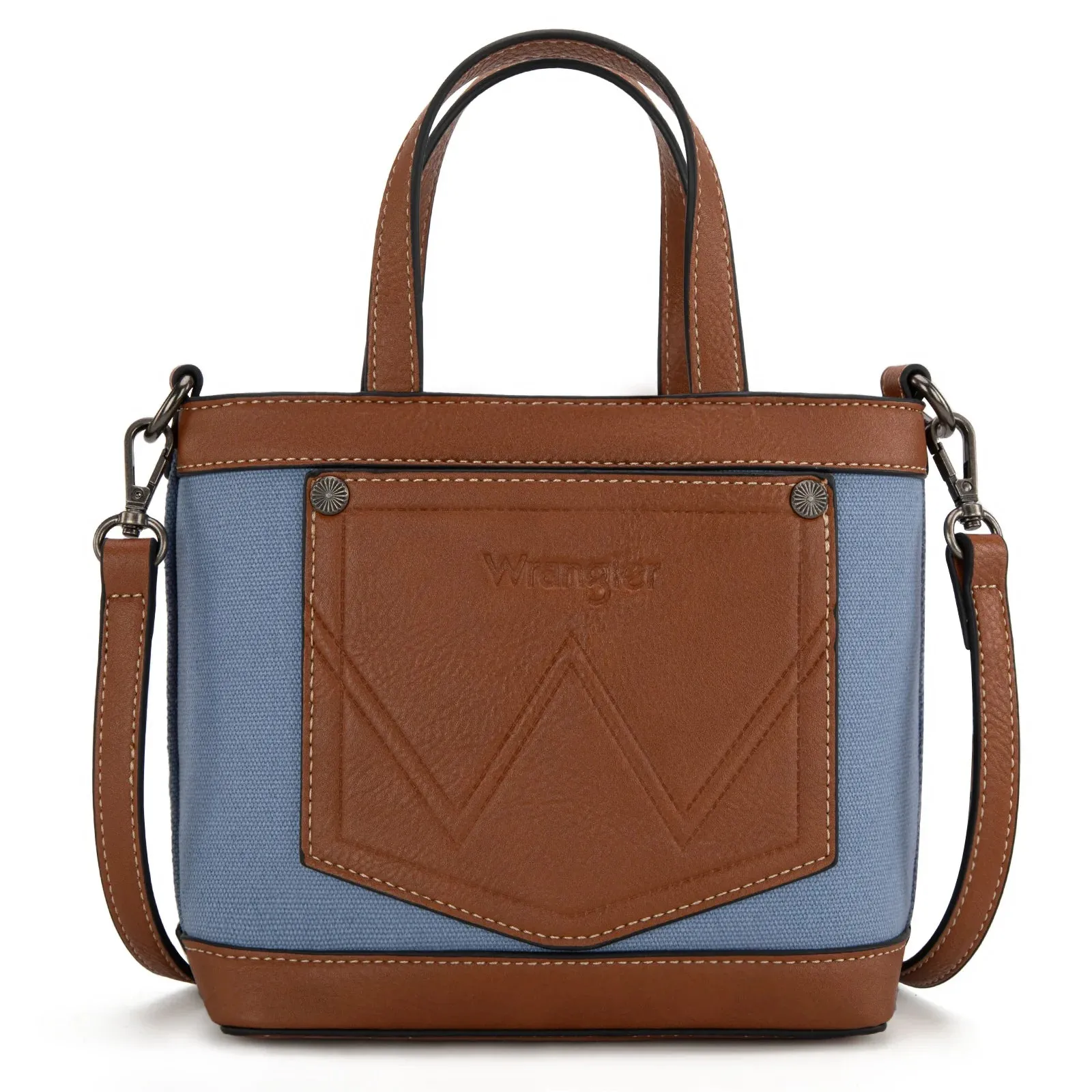 Wrangler Jean Canvas Mini Top Handle Tote/Crossbody - WG142-2005JN