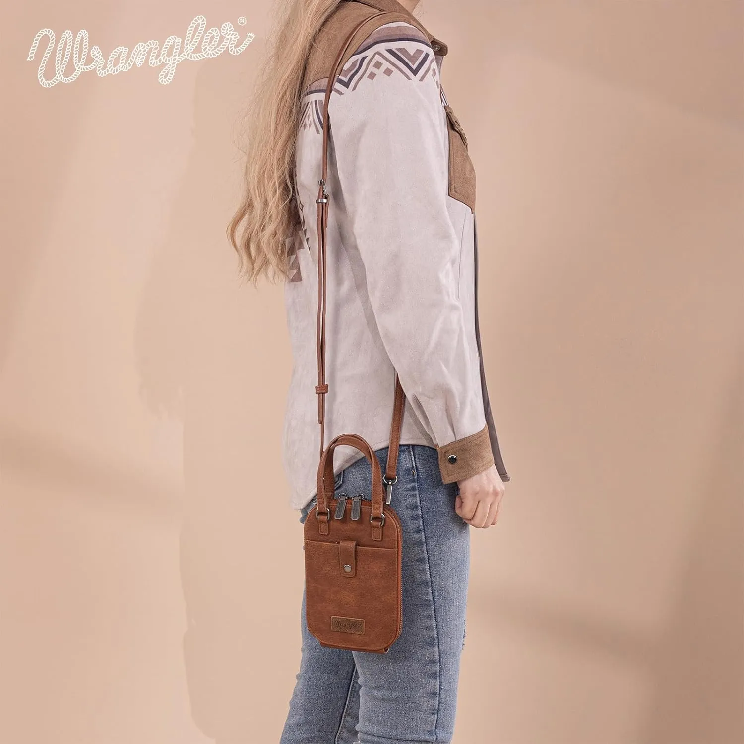 Wrangler Mini Cellphone Purse Crossbody Phone Bag for Women
