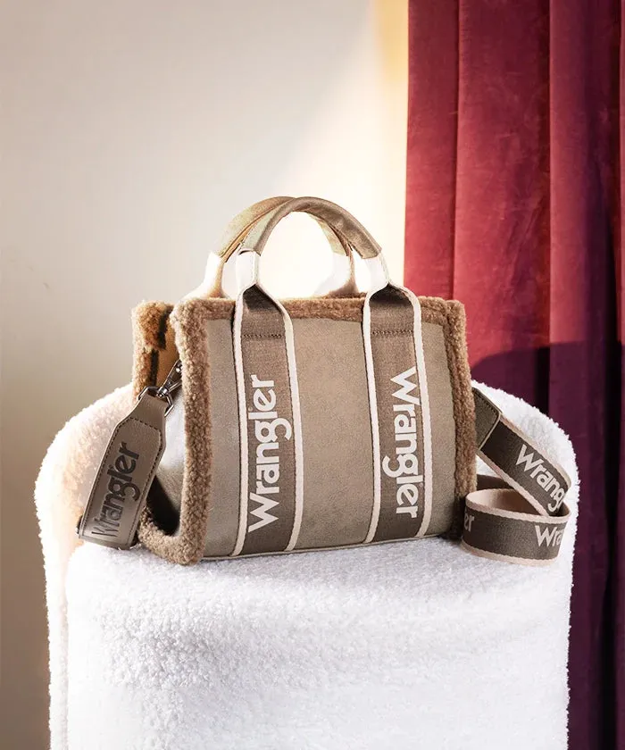 Wrangler Sherpa Trim Crossbody Bag