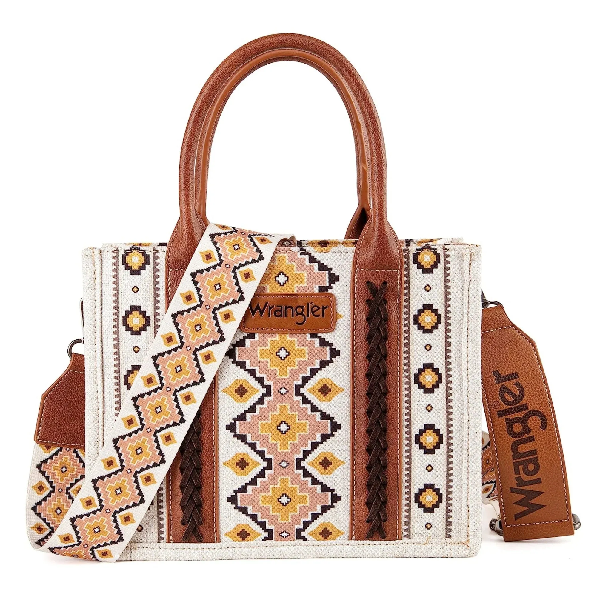 Wrangler Small Crossbody Canvas Tote - Coffee - WG22028120SCF
