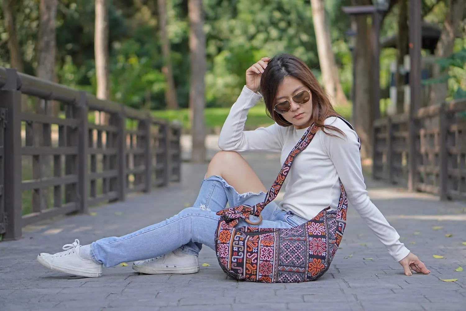 YOUR COZY Women's Crossbody Handbags Hippie bag Hobo Bags for Women Shoulder Sling Bag Hippie Tote Bag Hippie Purse