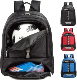 Youth Soccer Bag Outdoor Sport Backpack for Soccer, Basketball,Volleyball with Shoes and Ball Compartment.