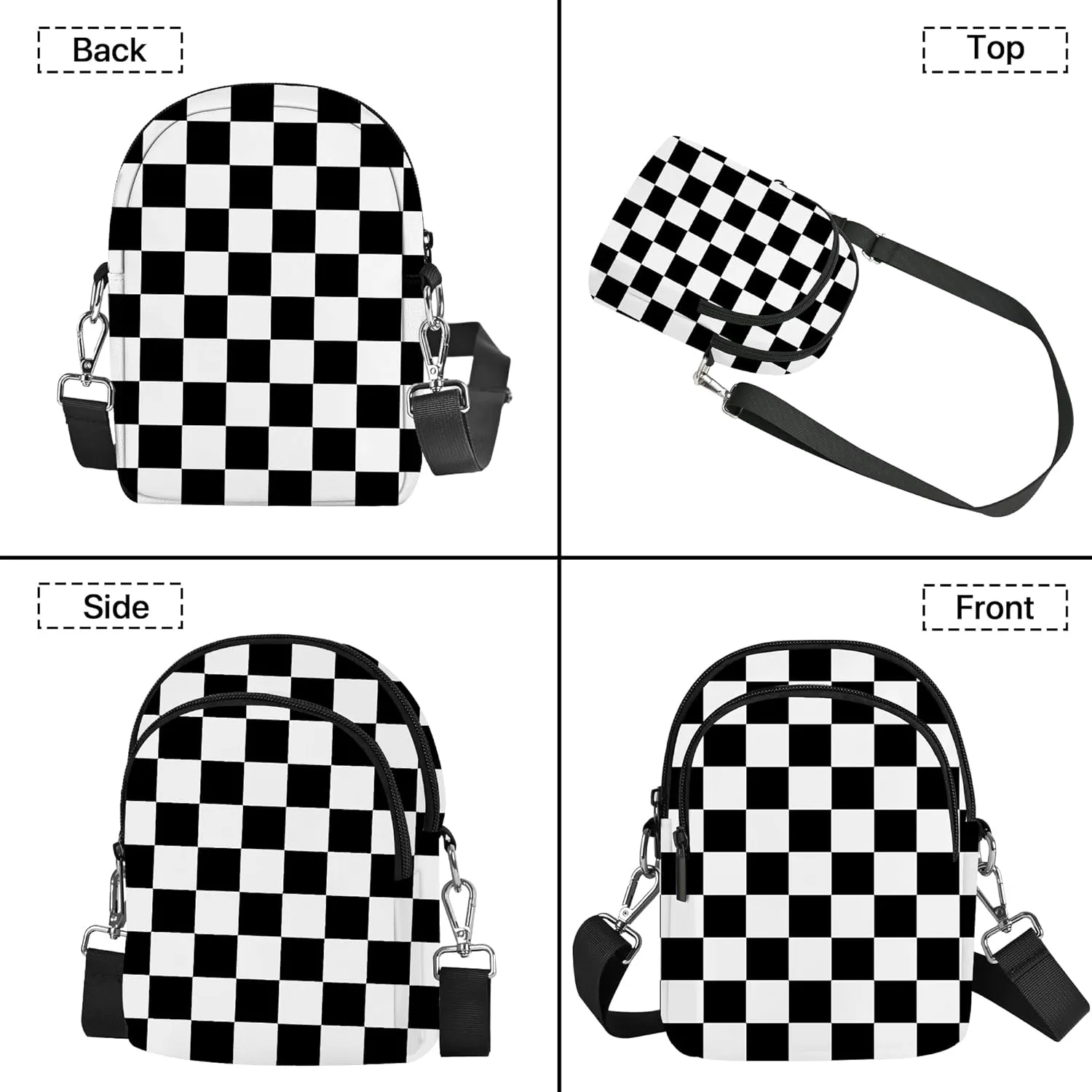 Yrebyou Small Crossbody Bags for Women Casual Cell Phone Purse Waterproof Over Shoulder Handbag with Card Slots