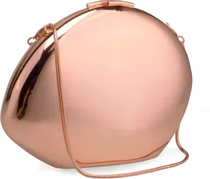 YYW Evening Clutch Purse for Women Metal Reflective Shoulder Bag Unique Handbag for Wedding Party Prom