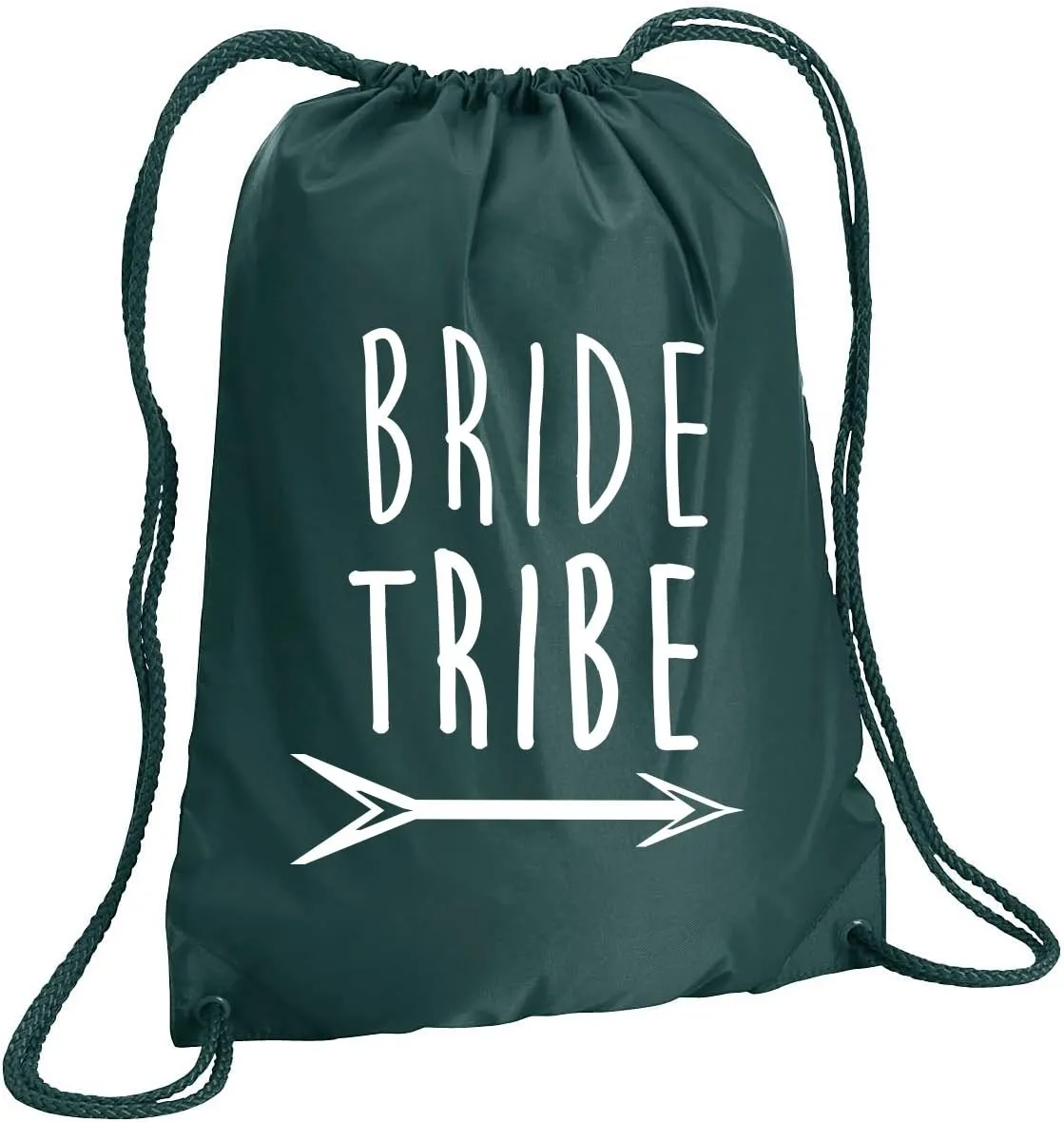 zerogravitee Bride Tribe with Arrow Cinch Pack in Forest Green - Large 17x20