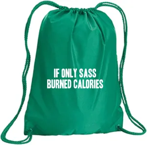 zerogravitee If Only Sass Burned Calories Cinch Pack in Kelly - Large 17x20