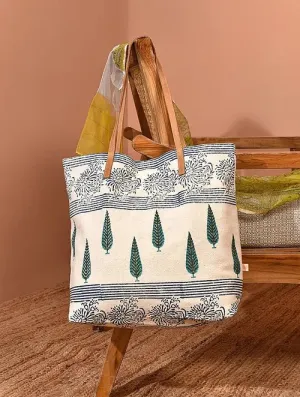 ZINK - BLOCK PRINTED TOTE   BAG